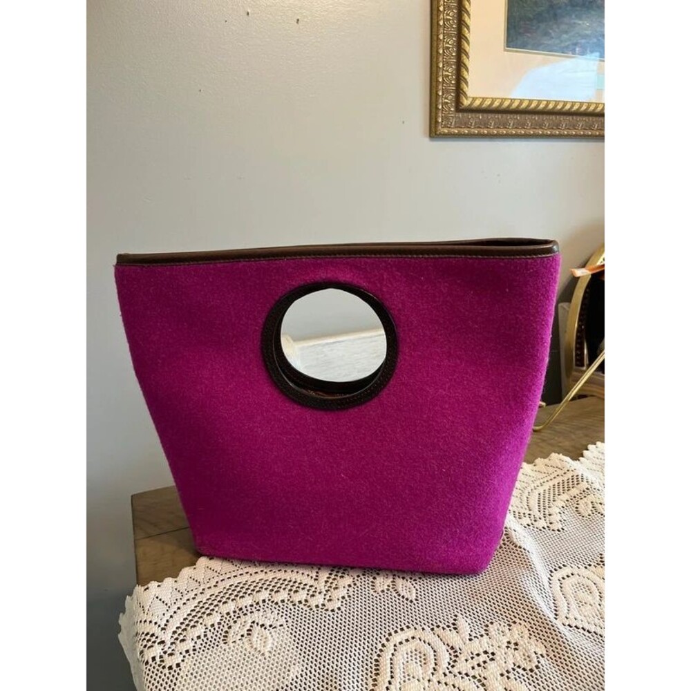 Kate Spade New York Alexia Soho Wool Felt Handbag in hot pink